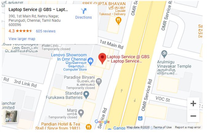 dell service center omr google map